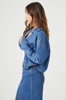 Women's Oversized Denim Shirt Large