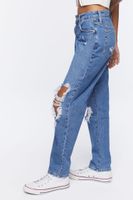 Women's Recycled Cotton Distressed Mom Jeans