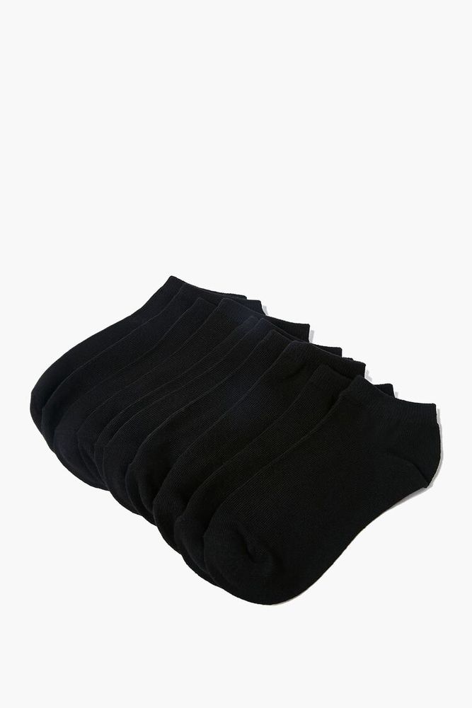 Knit Ankle Socks - 5 Pack in Black