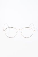 Round Reader Glasses in Gold/Clear