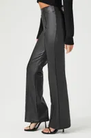 Women's Faux Leather Straight-Leg Pants