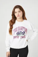 Women's The Hamptons Graphic Fleece Pullover White