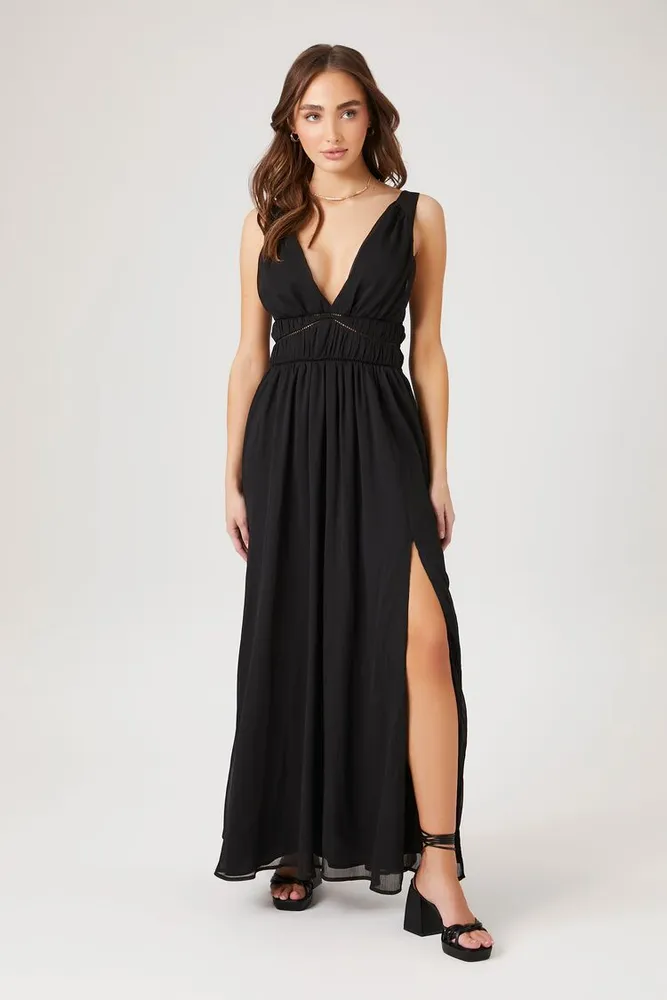 Women's Chiffon Sleeveless Midi Dress