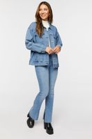 Women's Rhinestone Trucker Jacket in Denim Small