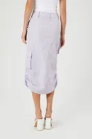 Women's Cargo Midi Skirt in Wisteria Large