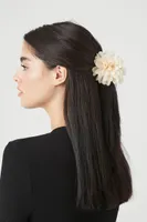 Flower Claw Hair Clip in Nude