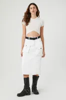 Women's Cropped Star T-Shirt White