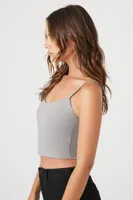 Women's Contour Cropped V-Neck Cami Dark