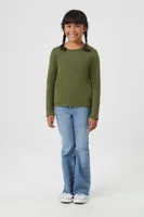 Girls Long-Sleeve Top (Kids) in Cypress , 11/12