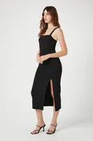 Women's Bodycon Midi Dress in Black Small