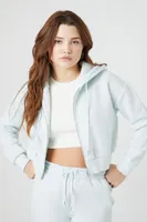 Women's Fleece Zip-Up Hoodie Powder