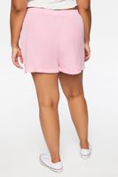 Women's Drawstring Twill Shorts Pink Icing,