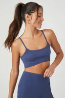 Women's Tulip-Hem Sports Bra in Navy Medium