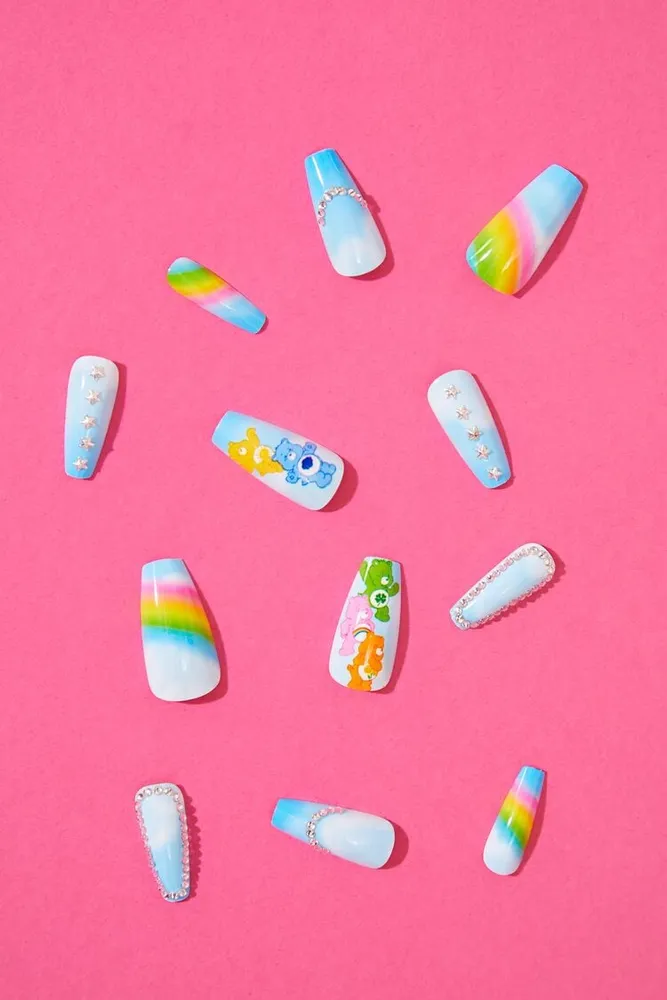 Care Bears Press-On Nails in Blue