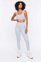 Women's Seamless Textured Sports Bra in Crystal Small