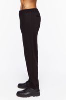 Men Straight-Leg Trousers in Black Medium