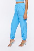 Women's Snap-Button Joggers in Azure Medium