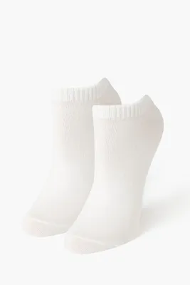 Textured Sole Ankle Socks in White
