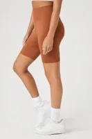 Women's Active Seamless Biker Shorts in Chestnut Medium