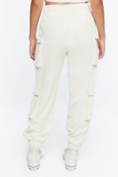 Women's Corduroy Cargo Joggers Vanilla,