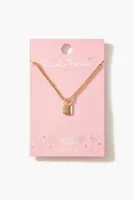 Women's Frasier Sterling Lock Pendant Necklace in Gold