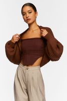 Women's Batwing Open-Front Cardigan Sweater