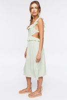 Women's Ruffle Tie-Back Midi Dress