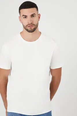 Men Organically Grown Cotton Crew T-Shirt in White, XXL