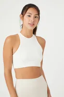 Women's Active Seamless Racerback Sports Bra in White Small