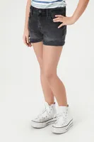 Girls Distressed Denim Shorts (Kids)