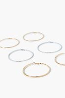 Women's Hoop Earring Set in Gold/Silver