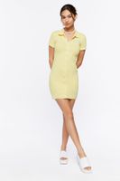 Women's Malibu California Graphic Mini Dress in Yellow Large