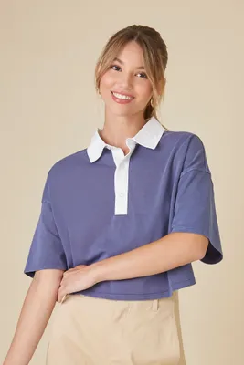 Women's Uniform Cropped Polo Shirt