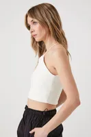 Women's Contour Crop Top in Vanilla, XL