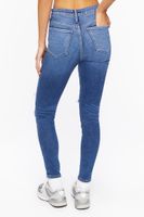 Women's Recycled Cotton Distressed Skinny Jeans Denim,