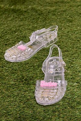 Women's Barbie™ Strappy Jelly Sandals in Clear, 8