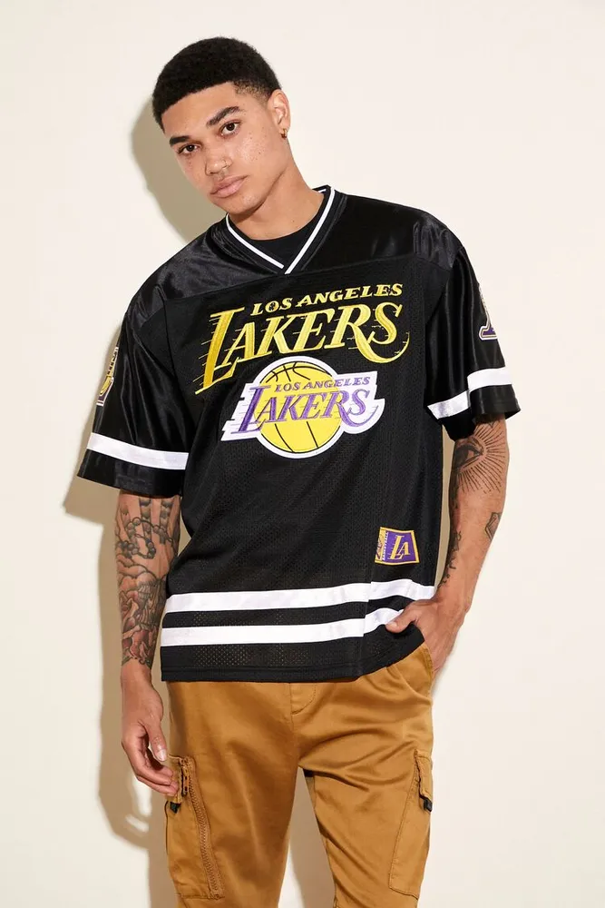 Men Los Angeles Lakers Embroidered Top Black,