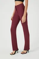 Women's High-Rise Bootcut Pants in Wine Medium