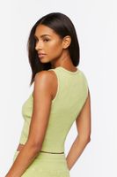 Women's Thermal Lounge Tank Top in Herbal Green Medium