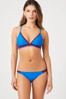 Women's Chevron-Trim Bikini Bottoms