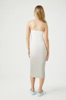 Women's Dip-Dye Wash Tube Dress in Taupe Small