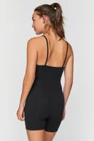 Women's Active Cami Romper in Black