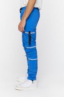 Men Drawstring Utility Joggers in Royal Blue Large