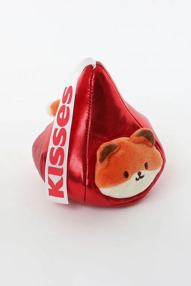 Anirollz Mini Plush Blanket Toy Kisses Foxiroll in Red