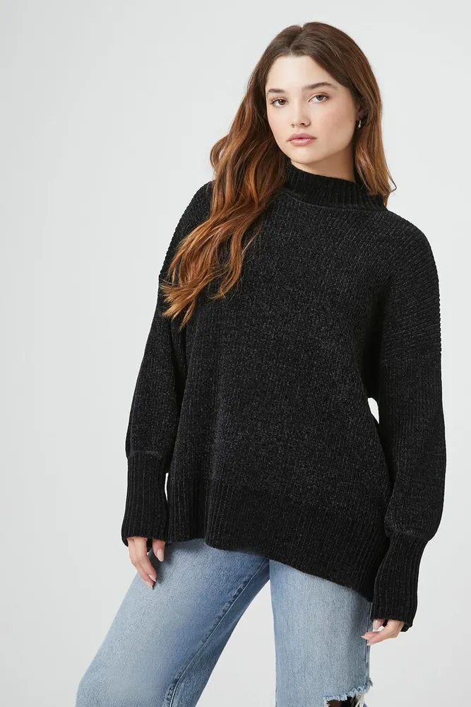 Petite Ribbed Mock-Neck Sweater, Created for Macy's