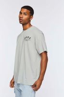 Men Drip WCDS Graphic Tee in Grey, XXL