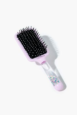Women Floral Waterfall Paddle Brush in Lilac