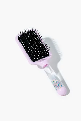 Floral Waterfall Paddle Brush in Lilac