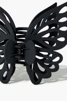 Cutout Butterfly Claw Hair Clip in Black