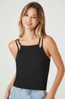 Women's Rib-Knit Layered Cami